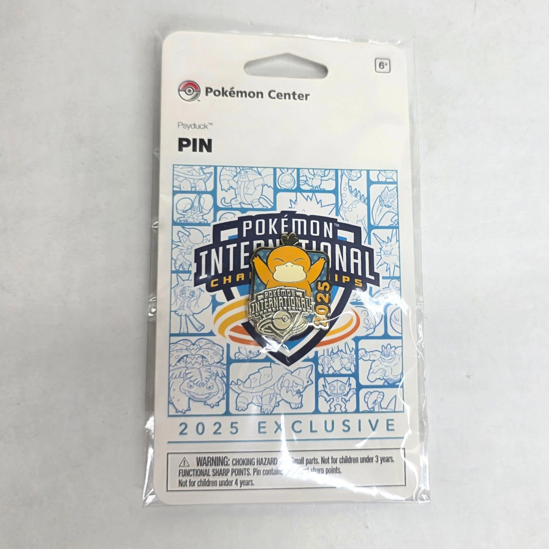 Pokemon International Championships 2025 Pokemon Center Exclusive Pin - Psyduck